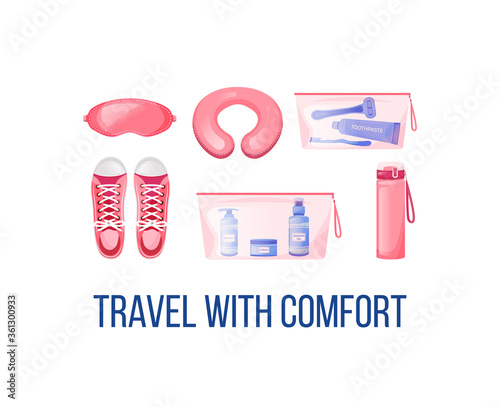 Long haul flight essentials social media post mockup