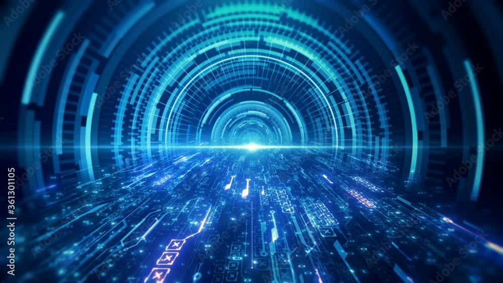 blue data abstract technology background