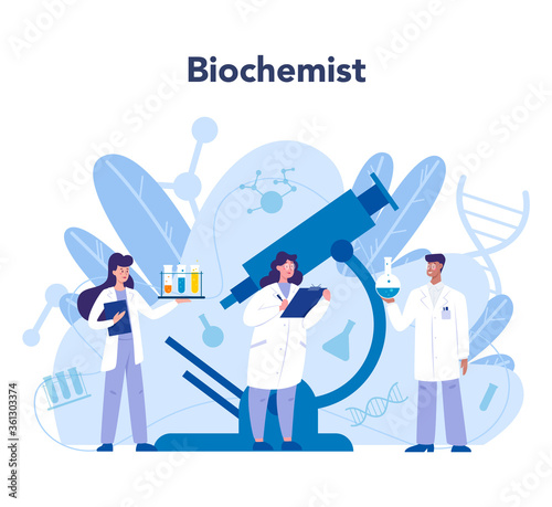 Chemistry science concept. Scientific experiment in the laboratory.