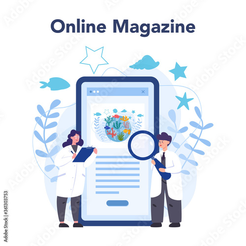Oceanologist online service or platform. Practical studying all