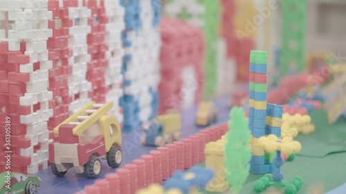Demo colorful toys and decoration in kindergarten