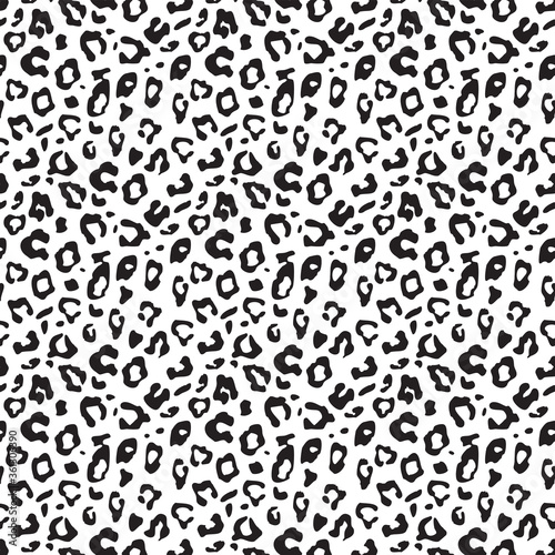 Abstract leopard skin background. Jaguar  leopard  cheetah  panther. Black and white camouflage background.EPS 10