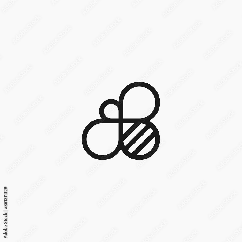 Obraz premium bee logo / bee icon