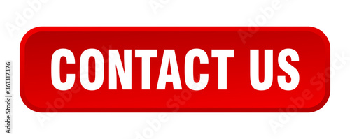 contact us button. contact us square 3d push button