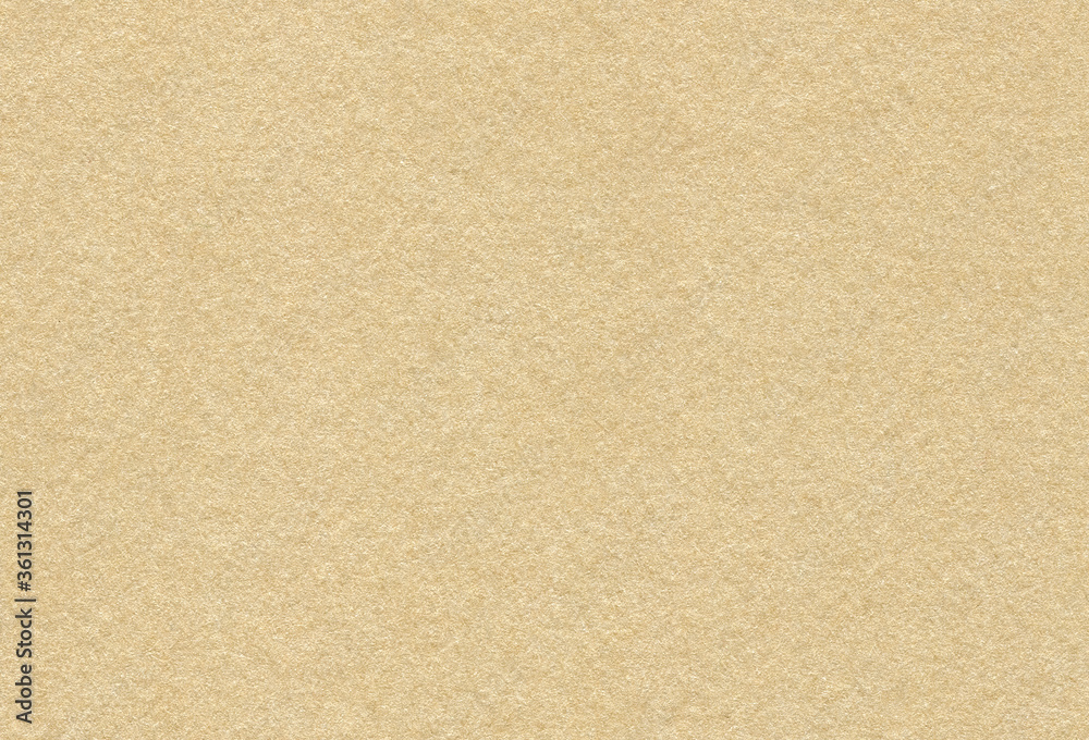 Close up view of textured light brown coloured creative paper background. Extra large highly detailed image.