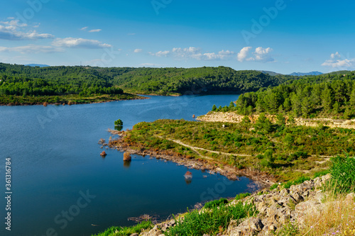 Fototapeta Naklejka Na Ścianę i Meble -  Gaia River at El Catllar reservoir, in Spain