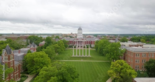 Drone Flight over University of Missouri Columns
