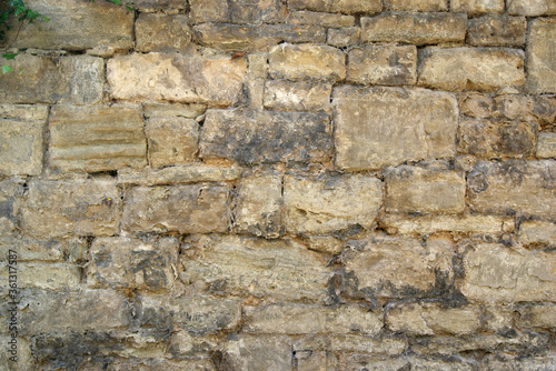 Struktur einer Felsmauer