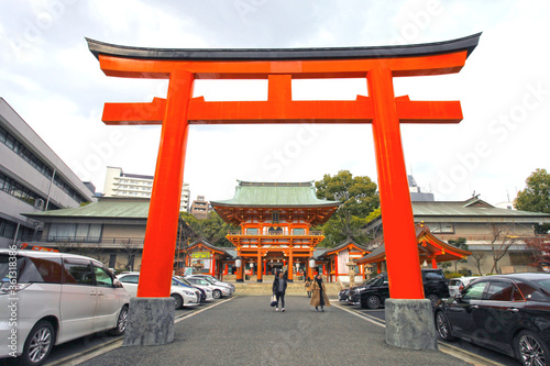 The Ikuta Shrine in Kobe  Kansai  Japan.