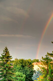 Double rainbow over Szeged, Hungary