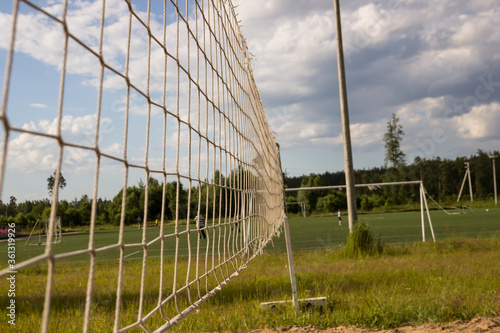 photo of a volleyball net