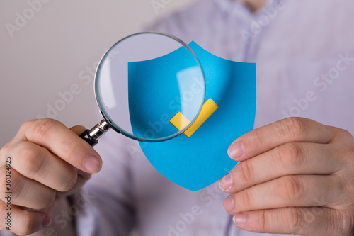 shield privacy secure pretection concept photo