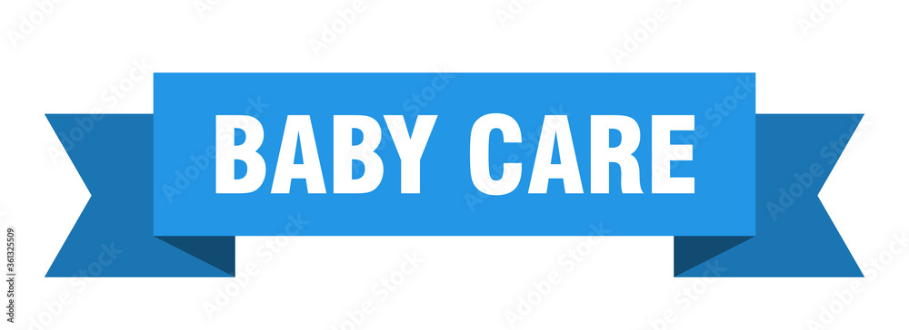 baby care ribbon. baby care isolated band sign. baby care banner baby care ribbon. baby care isolated band sign. baby care banner