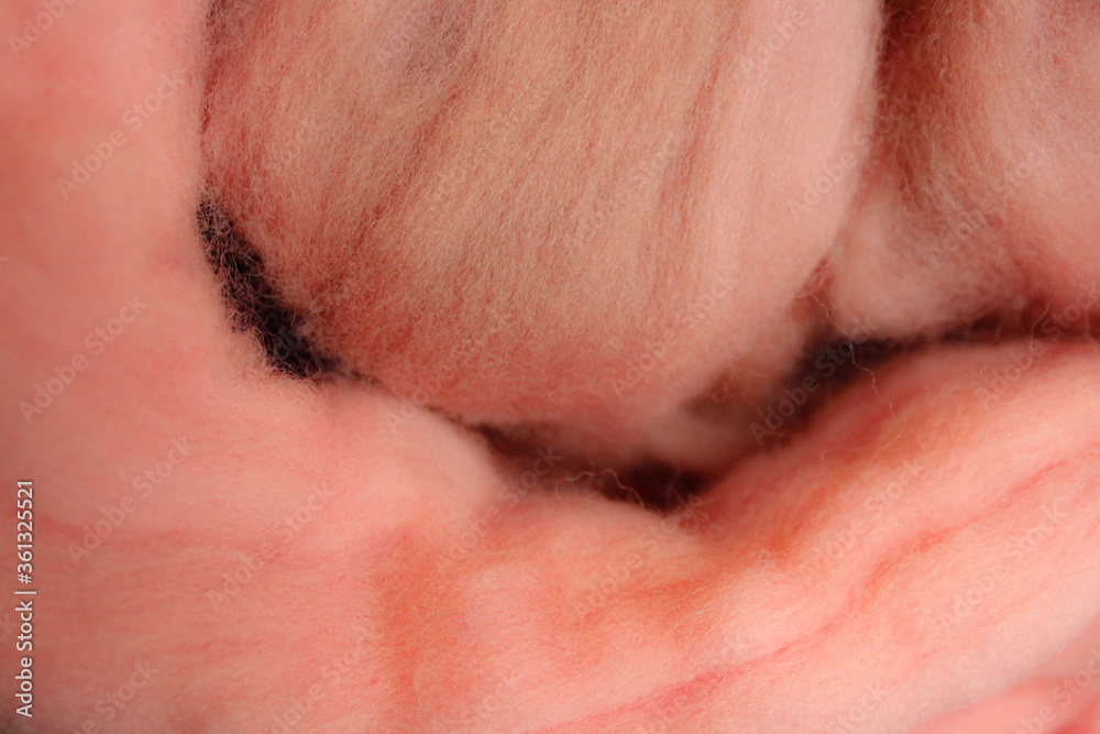 pink wool texture