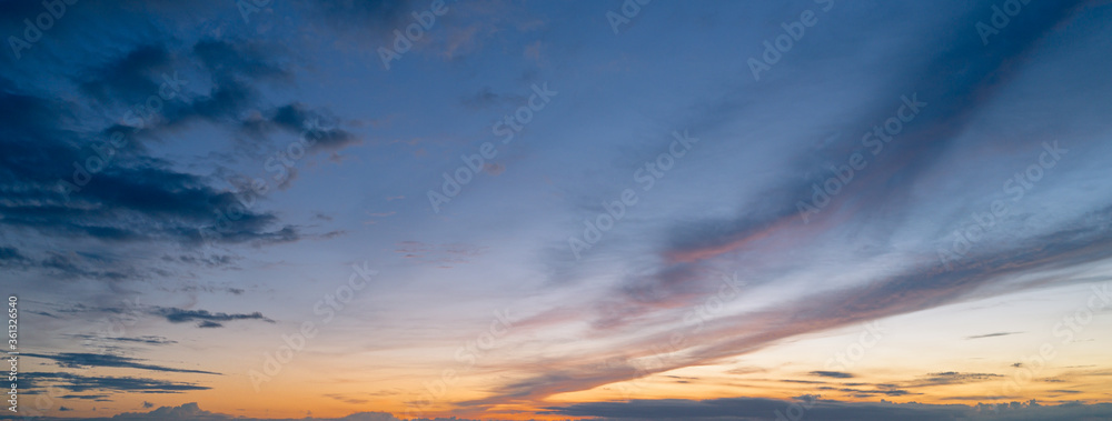 clouds in the sunset  sky background