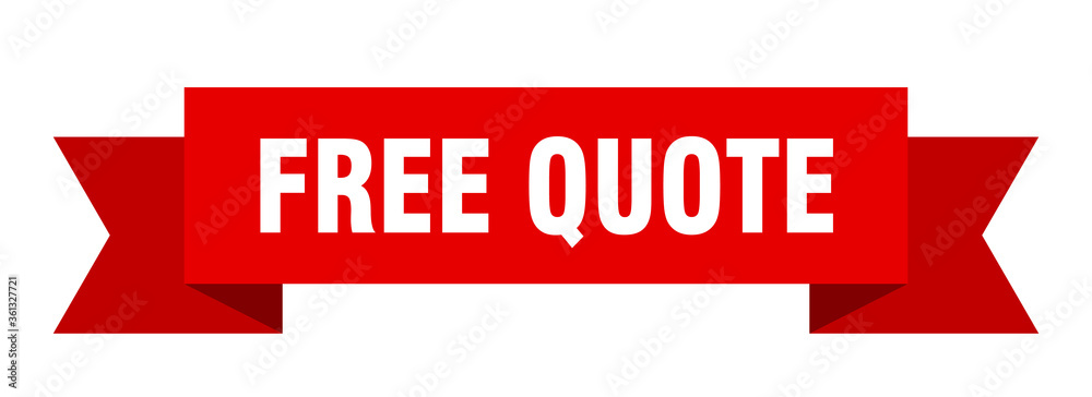 free quote ribbon. free quote isolated band sign. free quote banner free quote ribbon. free quote isolated band sign. free quote banner