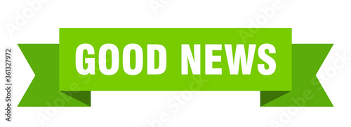 good news ribbon. good news isolated band sign. good news banner