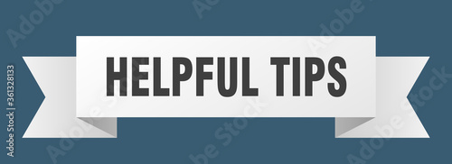 helpful tips ribbon. helpful tips isolated band sign. helpful tips banner