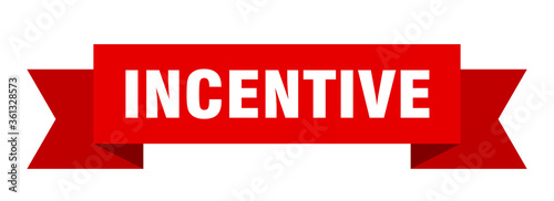 incentive ribbon. incentive isolated band sign. incentive banner