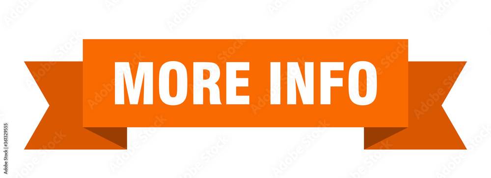 more info ribbon. more info isolated band sign. more info banner more info ribbon. more info isolated band sign. more info banner