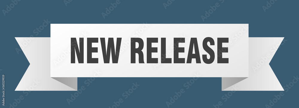 new release ribbon. new release isolated band sign. new release banner new release ribbon. new release isolated band sign. new release banner