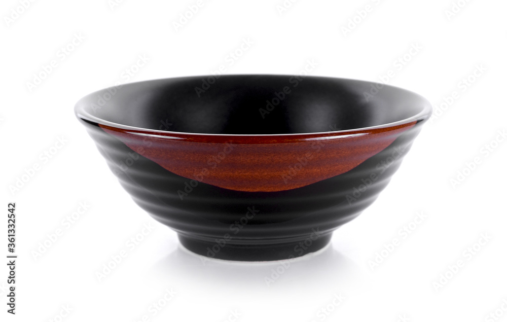 ceramic bowl on white background. ceramic bowl on white background.