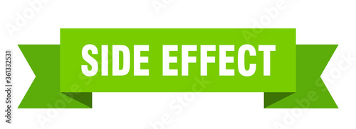 side effect ribbon. side effect isolated band sign. side effect banner
