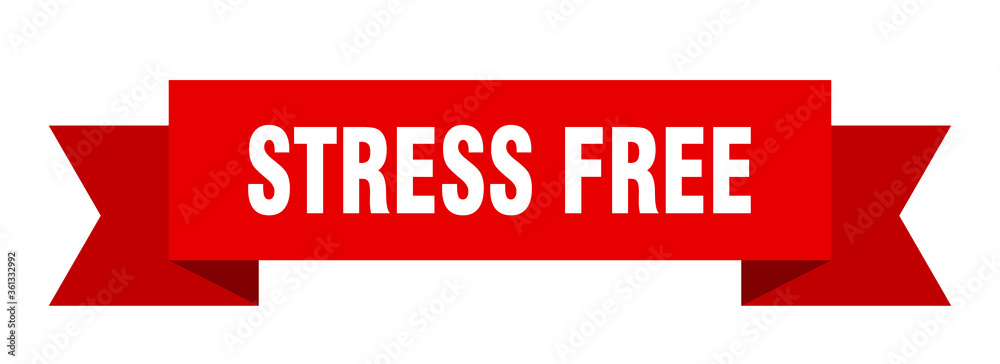 stress free ribbon. stress free isolated band sign. stress free banner stress free ribbon. stress free isolated band sign. stress free banner