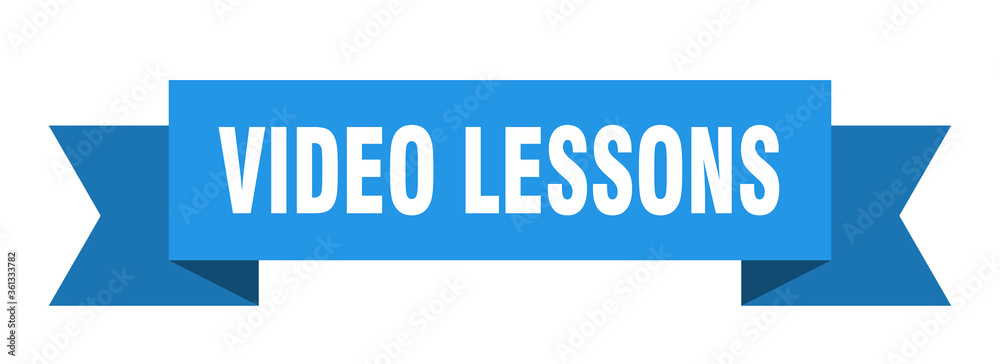 video lessons ribbon. video lessons isolated band sign. video lessons banner video lessons ribbon. video lessons isolated band sign. video lessons banner