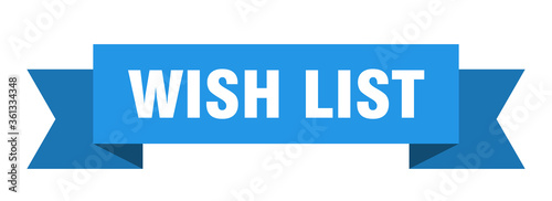 wish list ribbon. wish list isolated band sign. wish list banner