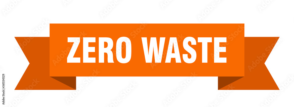 zero waste ribbon. zero waste isolated band sign. zero waste banner zero waste ribbon. zero waste isolated band sign. zero waste banner