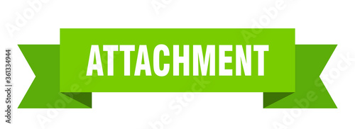attachment ribbon. attachment isolated band sign. attachment banner