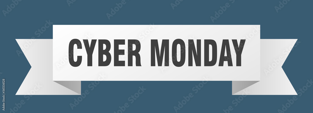 cyber monday ribbon. cyber monday isolated band sign. cyber monday banner cyber monday ribbon. cyber monday isolated band sign. cyber monday banner