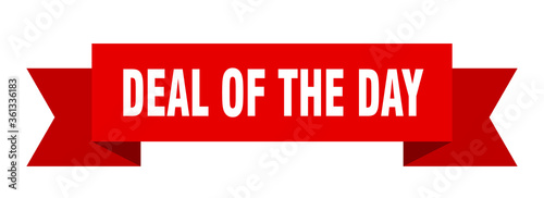 deal of the day ribbon. deal of the day isolated band sign. deal of the day banner