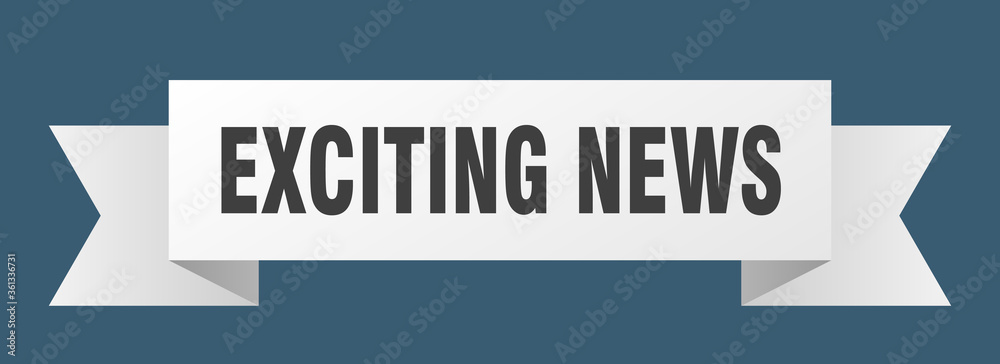 exciting news ribbon. exciting news isolated band sign. exciting news banner exciting news ribbon. exciting news isolated band sign. exciting news banner