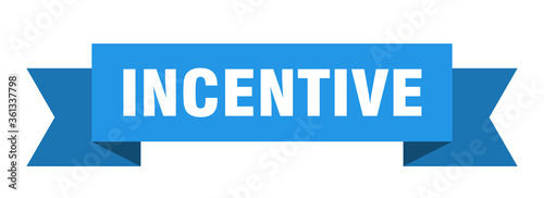 incentive ribbon. incentive isolated band sign. incentive banner