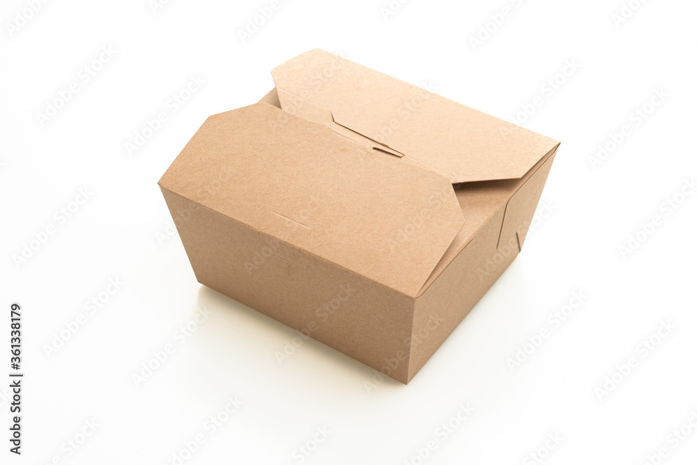 paper box on white background