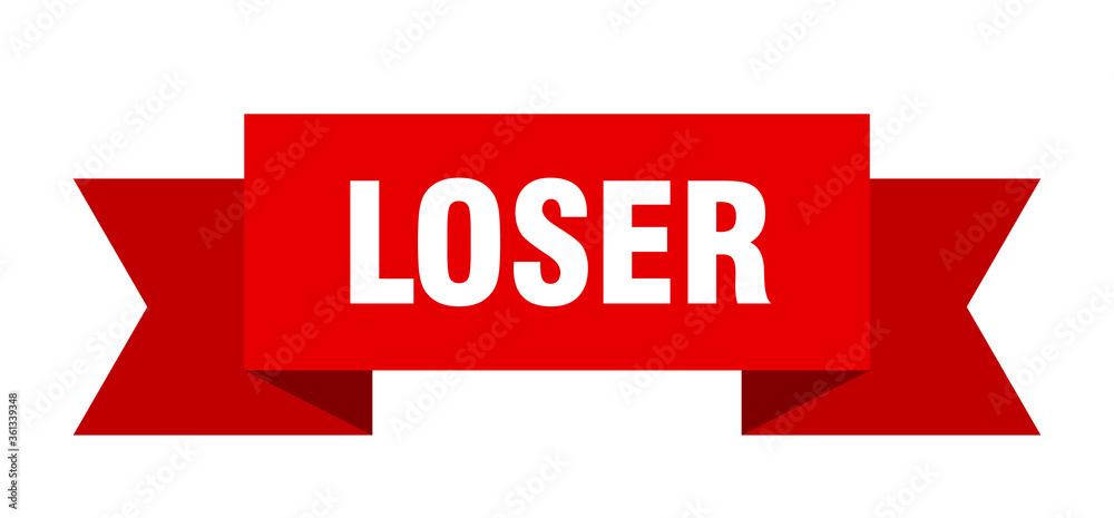 loser ribbon. loser isolated band sign. loser banner loser ribbon. loser isolated band sign. loser banner
