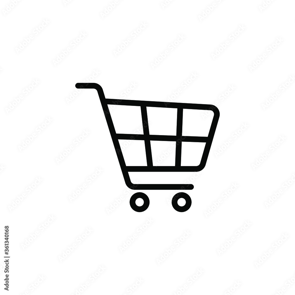 Shopping Cart Icon, flat design best vector icon