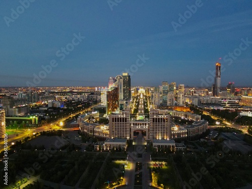 night view of barcelona spain