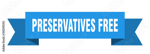 preservatives free ribbon. preservatives free isolated band sign. preservatives free banner