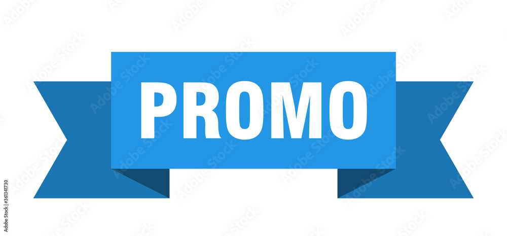 promo ribbon. promo isolated band sign. promo banner promo ribbon. promo isolated band sign. promo banner