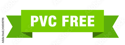 pvc free ribbon. pvc free isolated band sign. pvc free banner