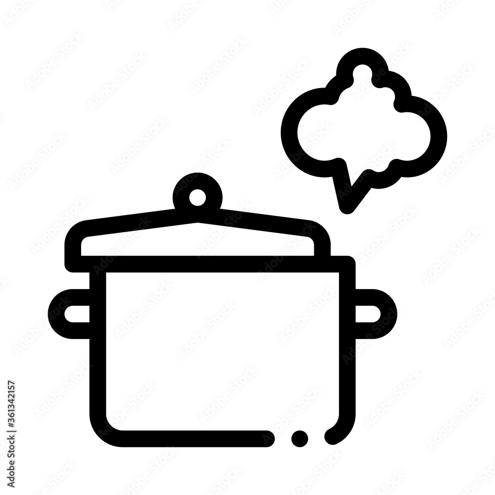 cooking odor icon vector. cooking odor sign. isolated contour symbol illustration cooking odor icon vector. cooking odor sign. isolated contour symbol illustration