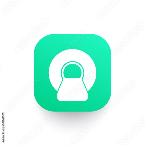 MRI scanner vector icon