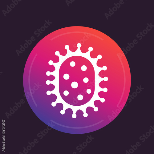 Virus, bacteria icon
