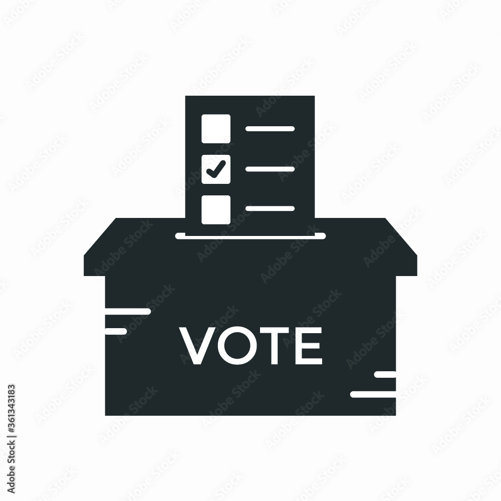 Vote icon in flat style. Ballot box vector illustration on white isolated background. Election business concept.
Vote icon in flat style. Ballot box vector illustration on white isolated background. Election business concept.