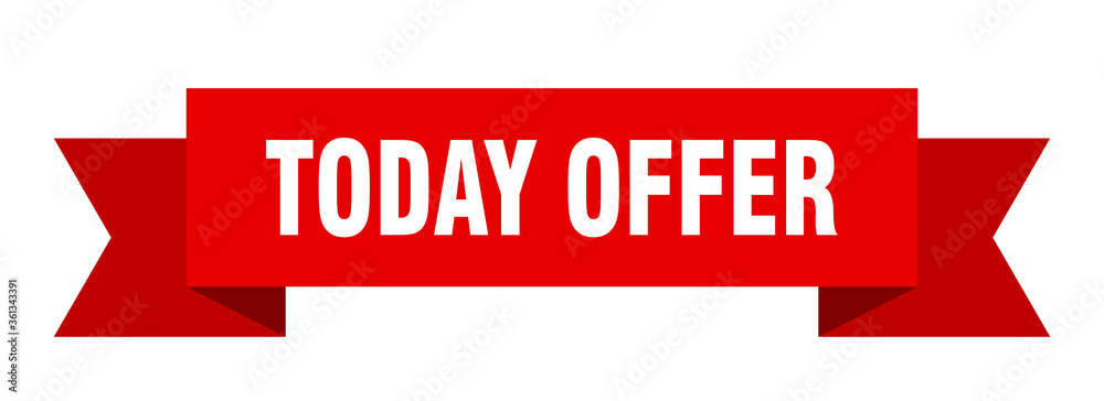 today offer ribbon. today offer isolated band sign. today offer banner today offer ribbon. today offer isolated band sign. today offer banner