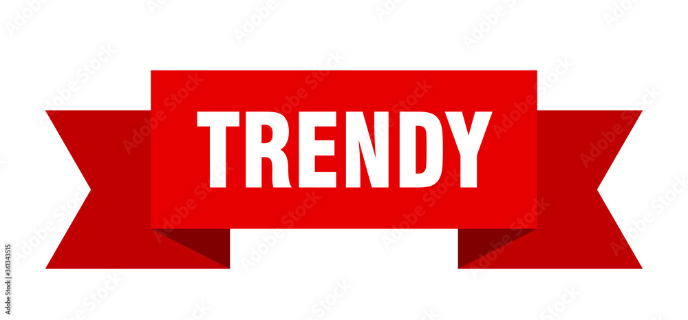 trendy ribbon. trendy isolated band sign. trendy banner trendy ribbon. trendy isolated band sign. trendy banner