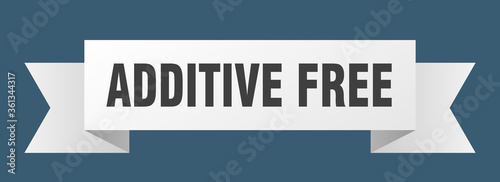 additive free ribbon. additive free isolated band sign. additive free banner